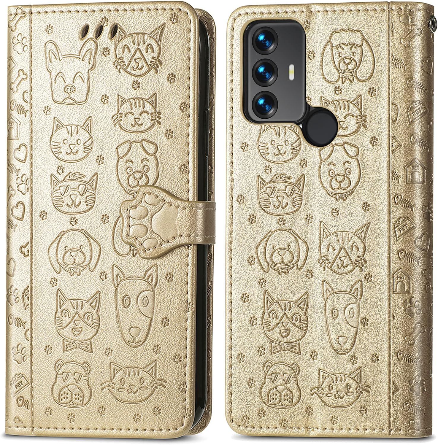 Coque Pour Tcl 30 Se/Tcl 305/306, Antichoc Portefeuille Etui... - 2