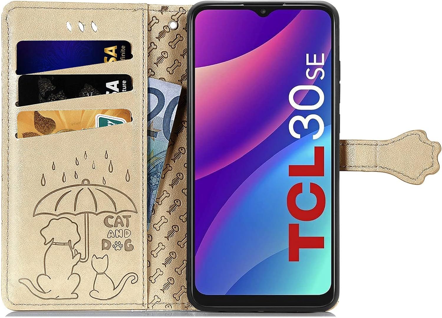 Coque Pour Tcl 30 Se/Tcl 305/306, Antichoc Portefeuille Etui... - 3