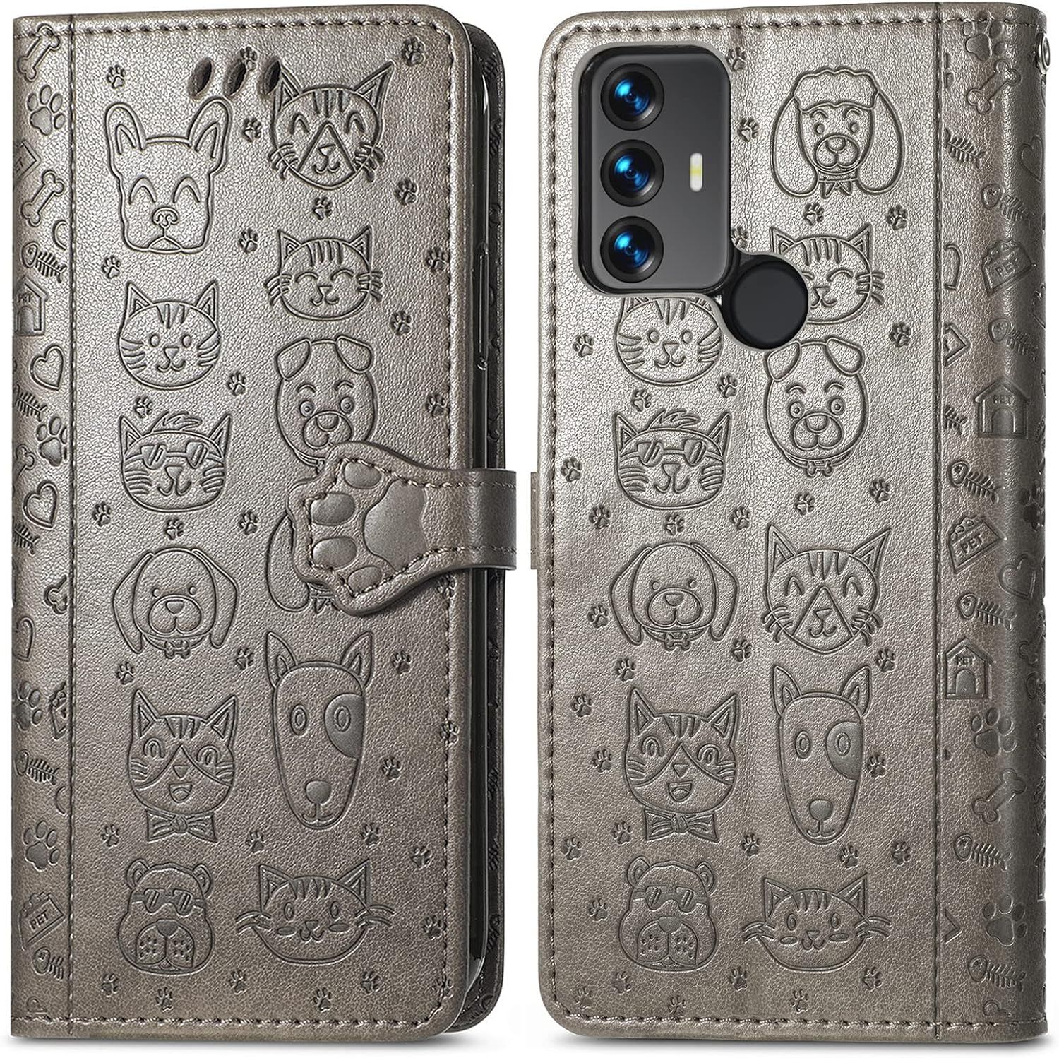 Coque Pour Tcl 30 Se/Tcl 305/306, Antichoc Portefeuille Etui... - 2