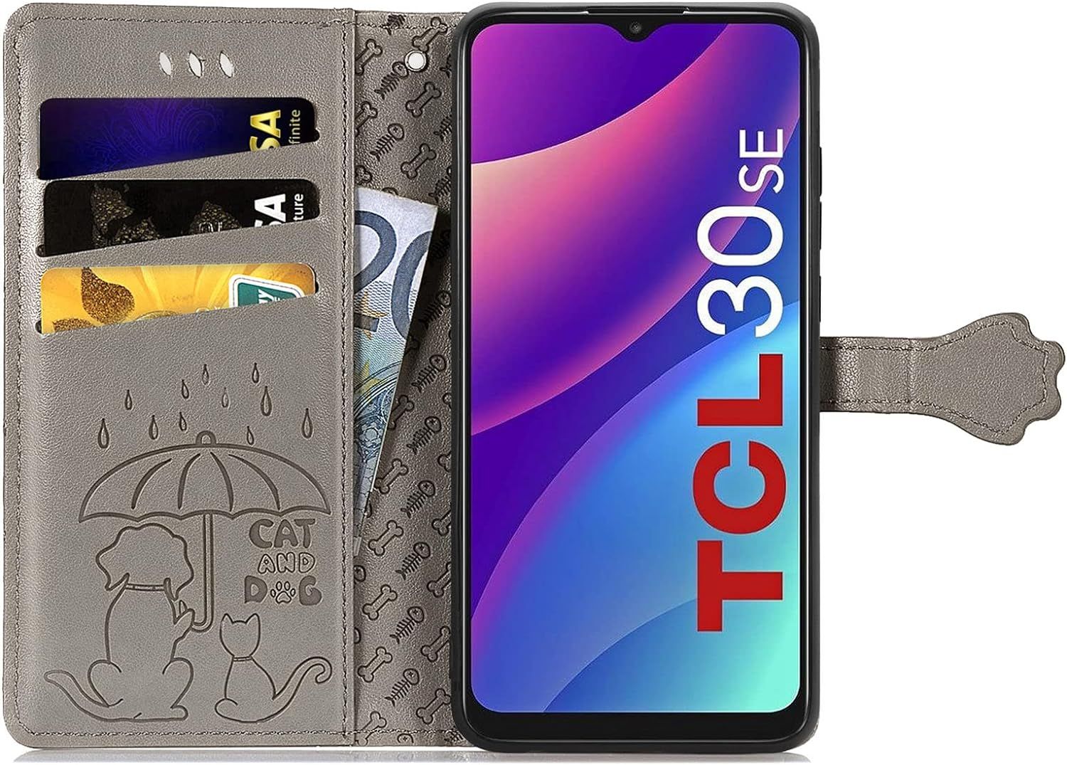 Coque Pour Tcl 30 Se/Tcl 305/306, Antichoc Portefeuille Etui... - 3