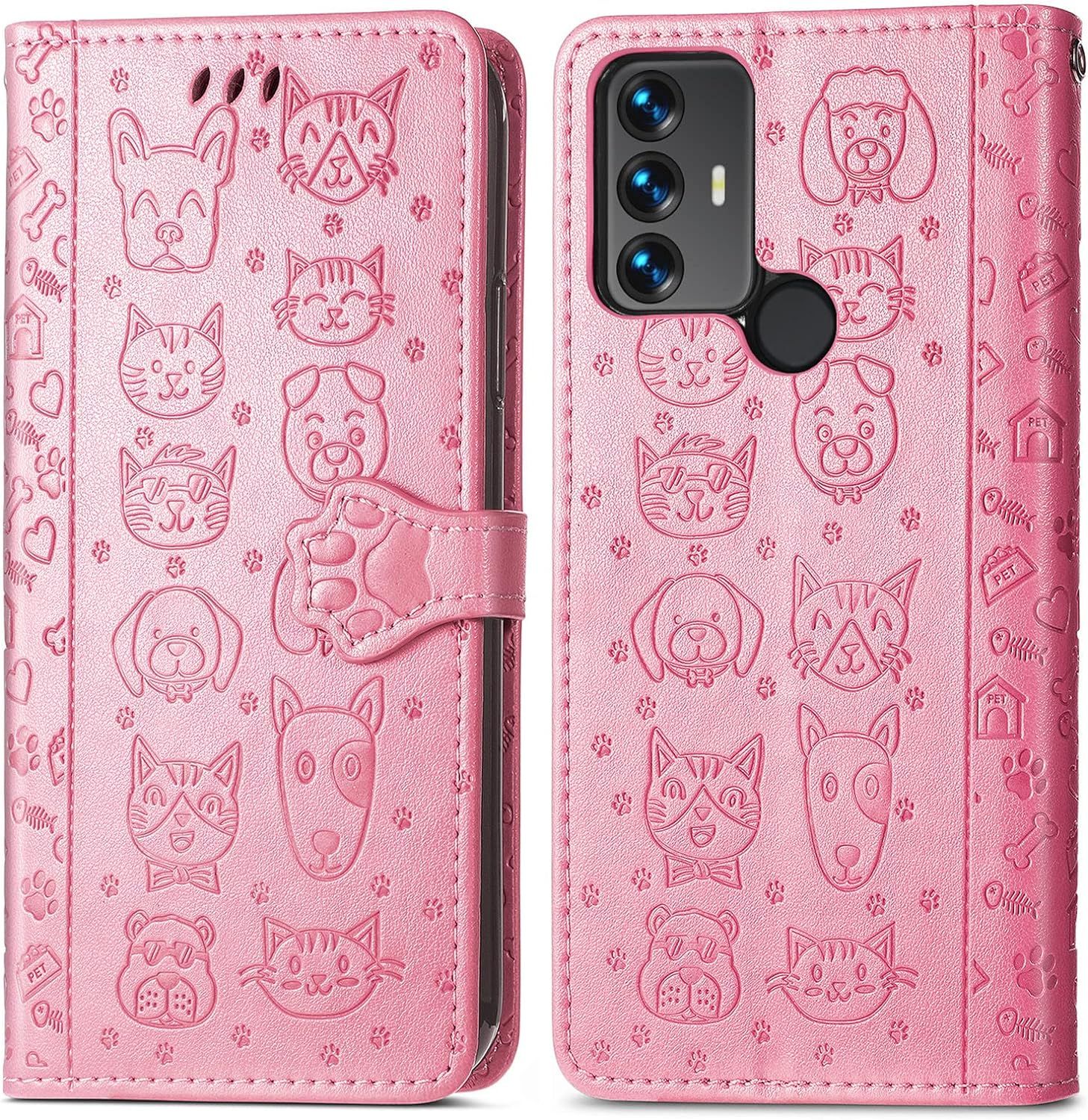 Coque Pour Tcl 30 Se/Tcl 305/306, Antichoc Portefeuille Etui... - 2