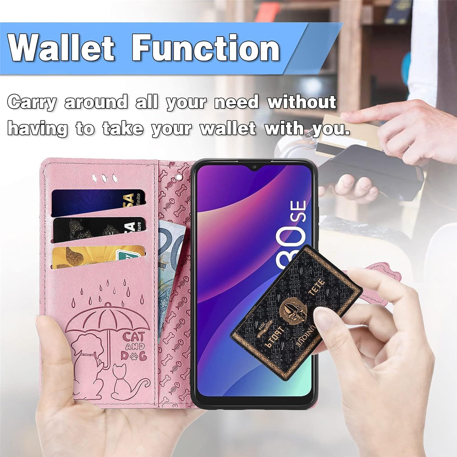 Coque Pour Tcl 30 Se/Tcl 305/306, Antichoc Portefeuille Etui... - 3