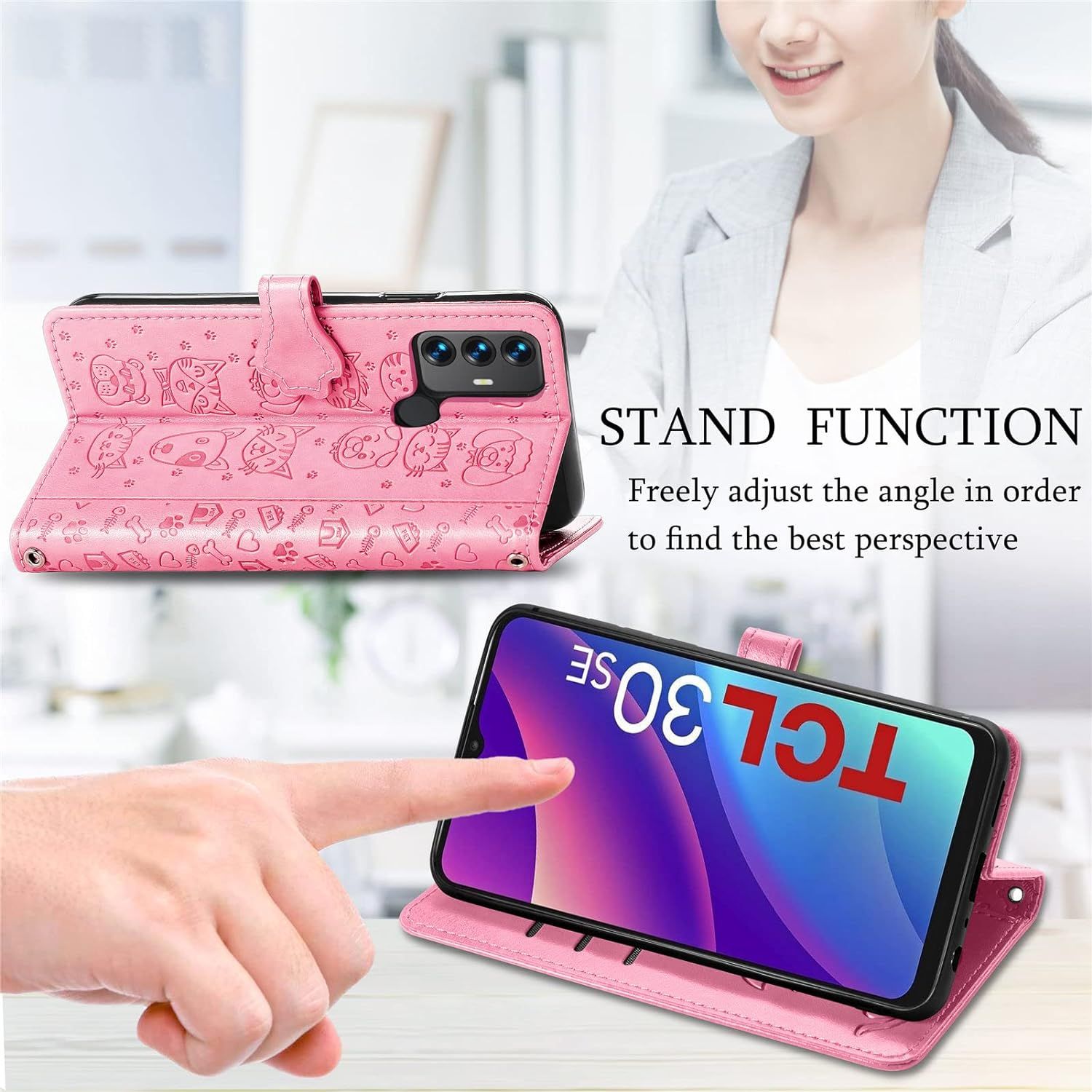 Coque Pour Tcl 30 Se/Tcl 305/306, Antichoc Portefeuille Etui... - 4