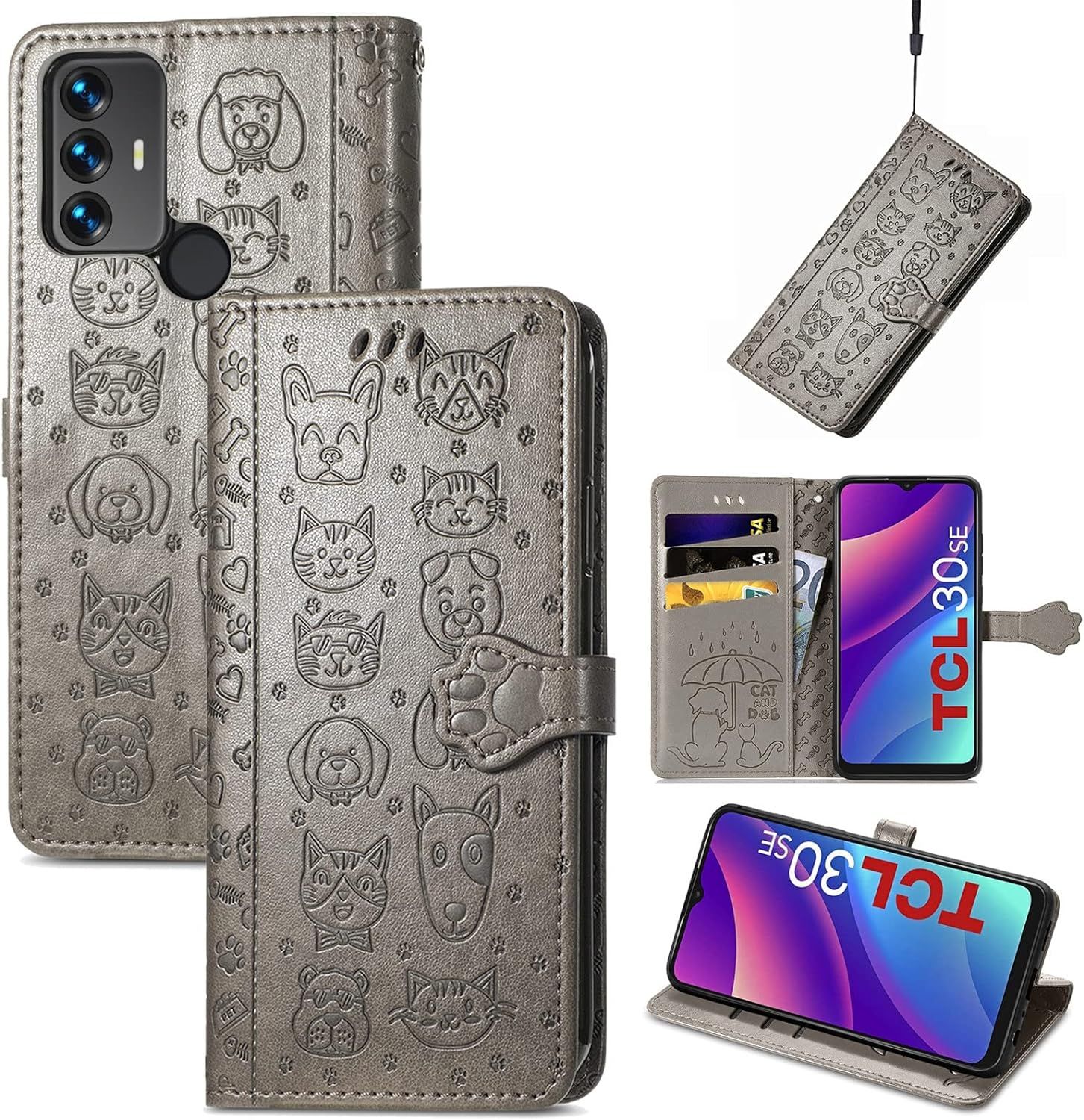 Coque Pour Tcl 30 Se/Tcl 305/306, Antichoc Portefeuille Etui... - 6