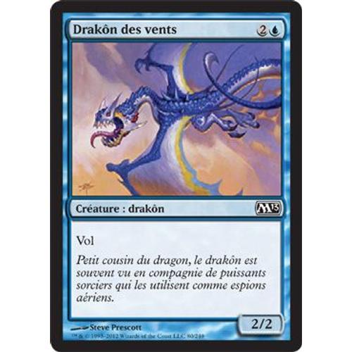 Drakôn Des Vents ( Wind Drake) - Magic Mtg - M13 Vf Mint 80 - C