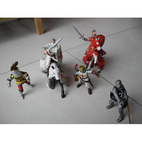 Lot De Figurines Chevaliers Et Soldats - Papo