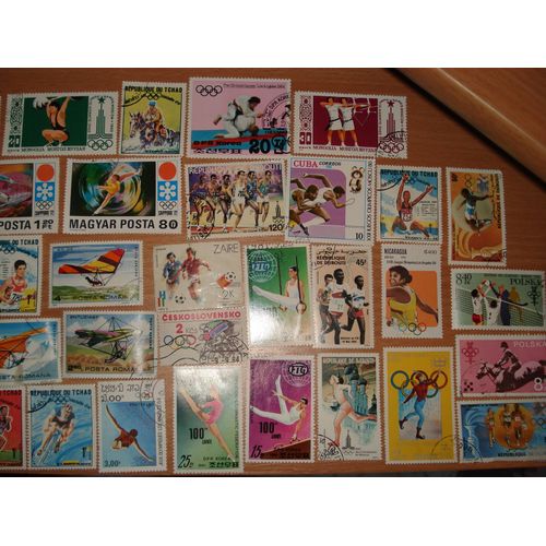Lot De Timbres Jeux Olympiques