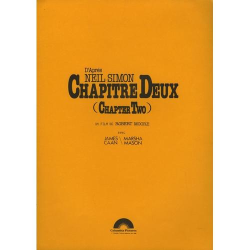 Chapitre Deux (Chapter Two) Dossier De Presse,  De Robert Moore Avec James Caan, Marsha Mason