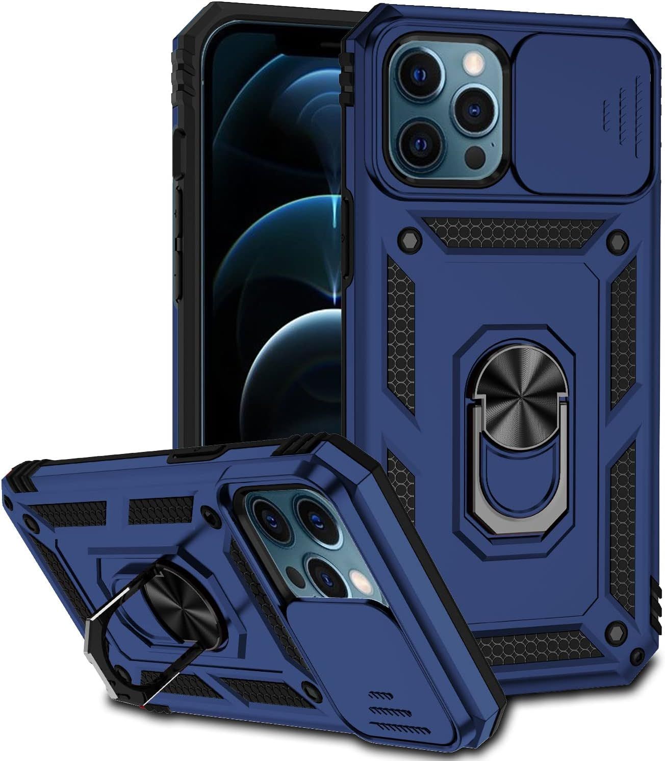 Coque Compatible Avec Iphone 12 Pro Max 6.7'', Etui Avec Cac...