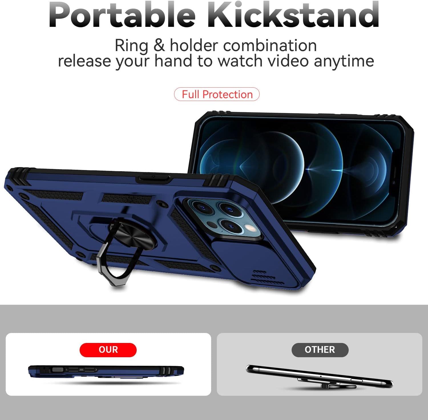 Coque Compatible Avec Iphone 12 Pro Max 6.7'', Etui Avec Cac... - 6