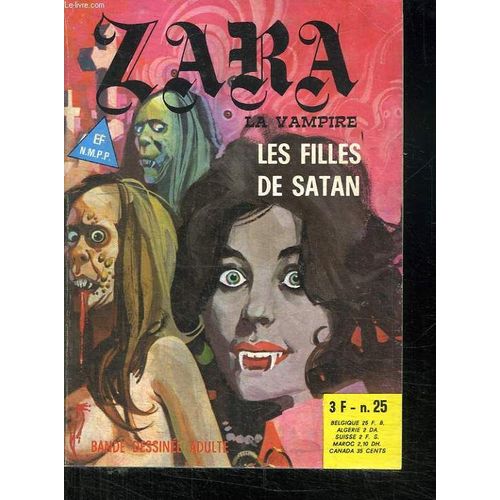 Zara La Vampire N° 25. Les Filles De Satan. Bande Dessinee Pour Adultes.