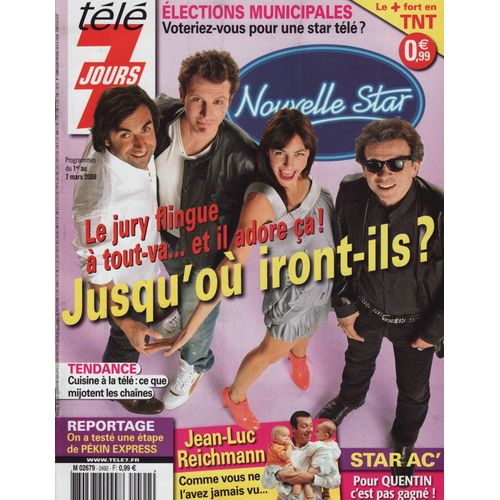 Télé 7 Jours / 01-03-2008 N°2492 : Lio / Sinclair / Philippe Manoeuvre (3p) - Michael Jackson (1p)