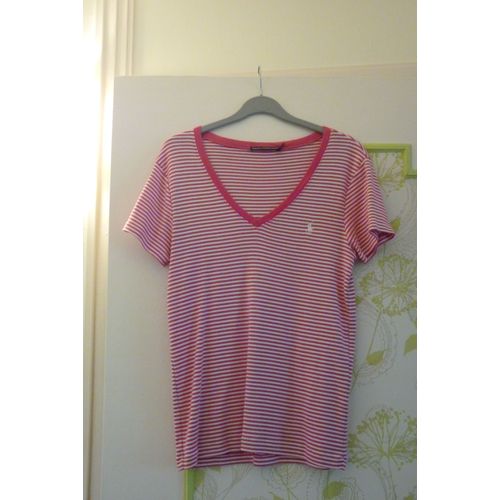 2 T Shirt Femme Ralph Lauren - 1 Rose Et 1 Bleu