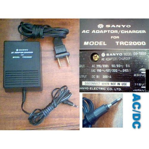 Transformateur SANYO Model D5-1500 (5V - 300mA) AC/DC pour TRC2000