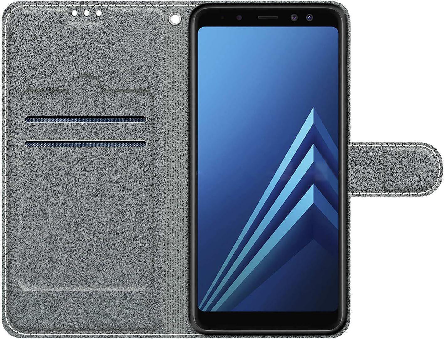 Coque Cuir Pour Samsung Galaxy A8 2018 Etui A Rabat Motif De... - 6