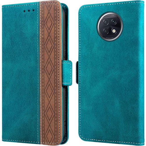 Coque Redmi Note 9t, Anti-Rayures Housse Redmi Note 9t 5g, [Rfid Blocage] [Etui A Rabat] [Fermeture Magnetique], Etui De Protection Pour Xiaomi Redmi Note 9t (6,53""), Vert