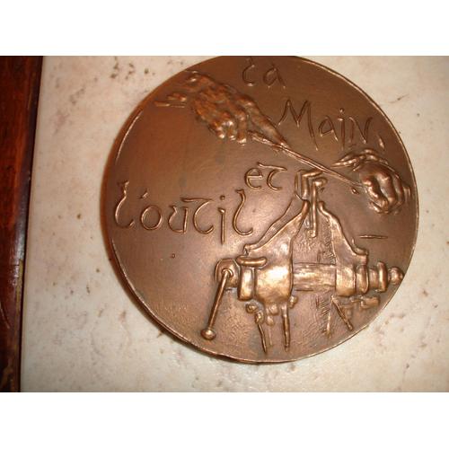 Médaille Bronze "La Main Et L'outil"