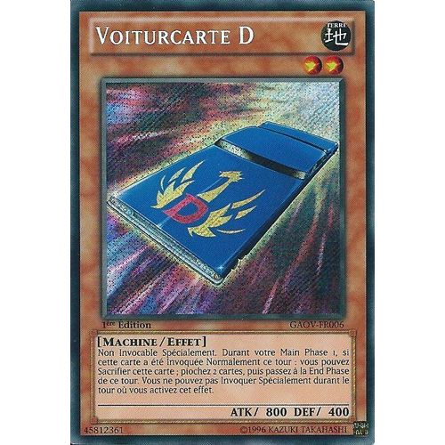 Yu-Gi-Oh ! Voiturcarte D (Gaov-Fr006) Secret Rare