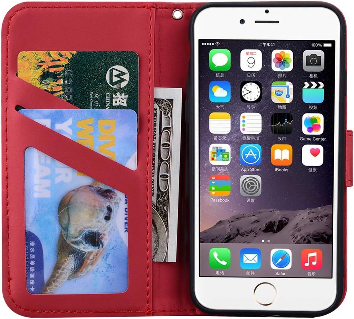 Coque Iphone 6 Plus,Housse Iphone 6s Plus,Etui En Cuir Synth... - 4