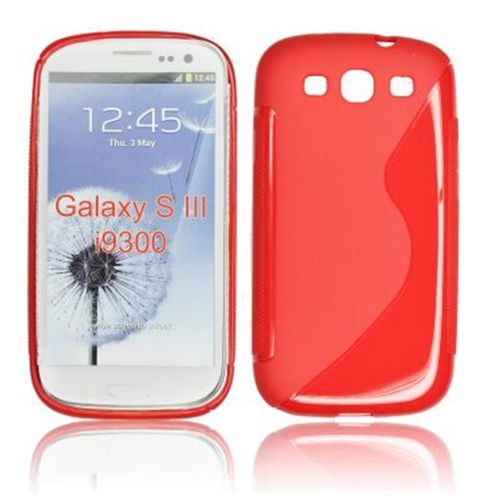 Coque Silicone Motif S Rouge _ Samsung Galaxy S3 I9300 Pour Le Samsung Galaxy S3 I9300
