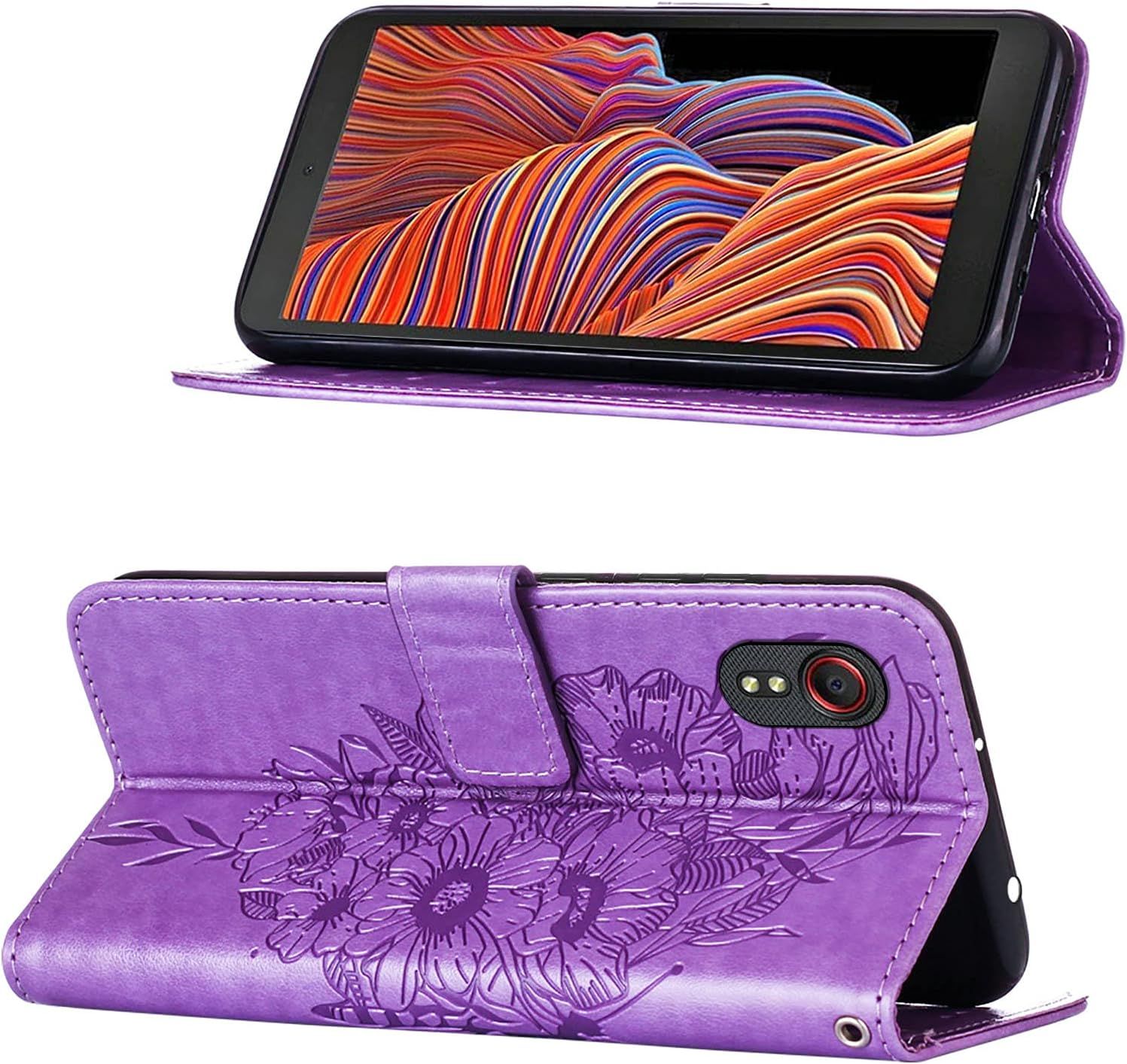 Coque Cuir Pour Samsung Galaxy Xcover 5 Etui A Rabat Motif D... - 3