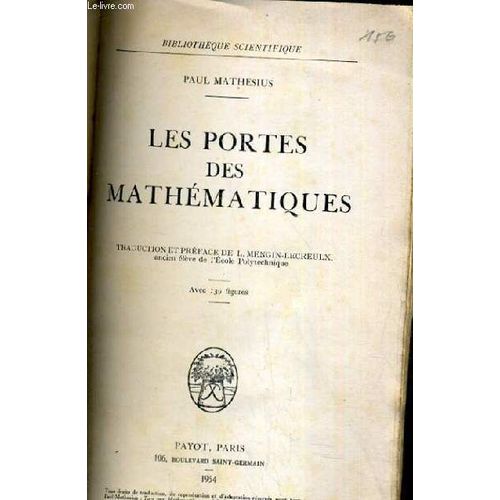 Les Portes Des Mathematiques Traduction Et Preface De L. Mengin Lecreux