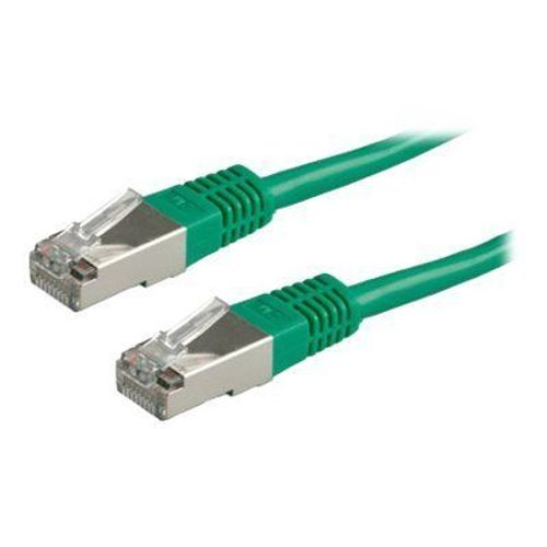 VALUE - Cordon de raccordement - RJ-45 (M) pour RJ-45 (M) - 1.5 m - SFTP, PiMF - CAT 6e - moulé, bloqué - vert