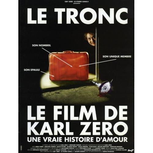 Le Tronc - Véritable Affiche De Cinéma Pliée - Format 60x80 Cm - De Bernard Faroux, Karl Zéro Avec Rose Thiéry, Jean-Luc Reichmann, Alexis Nitzer, Yvon Back, Jacques Rosny - 1993