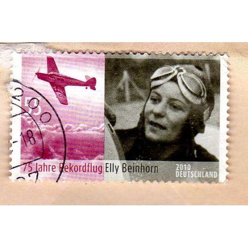Timbre Deutschland Allemagne Elly Beinhorn 2010 Oblitéré