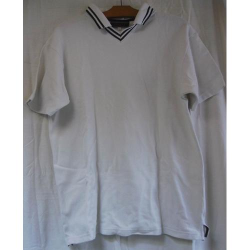 Polo Blanc Tissaia, Taille L