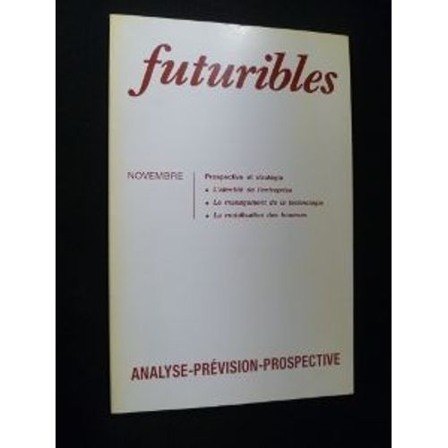 Futuribles, N° 137, Novembre 1989