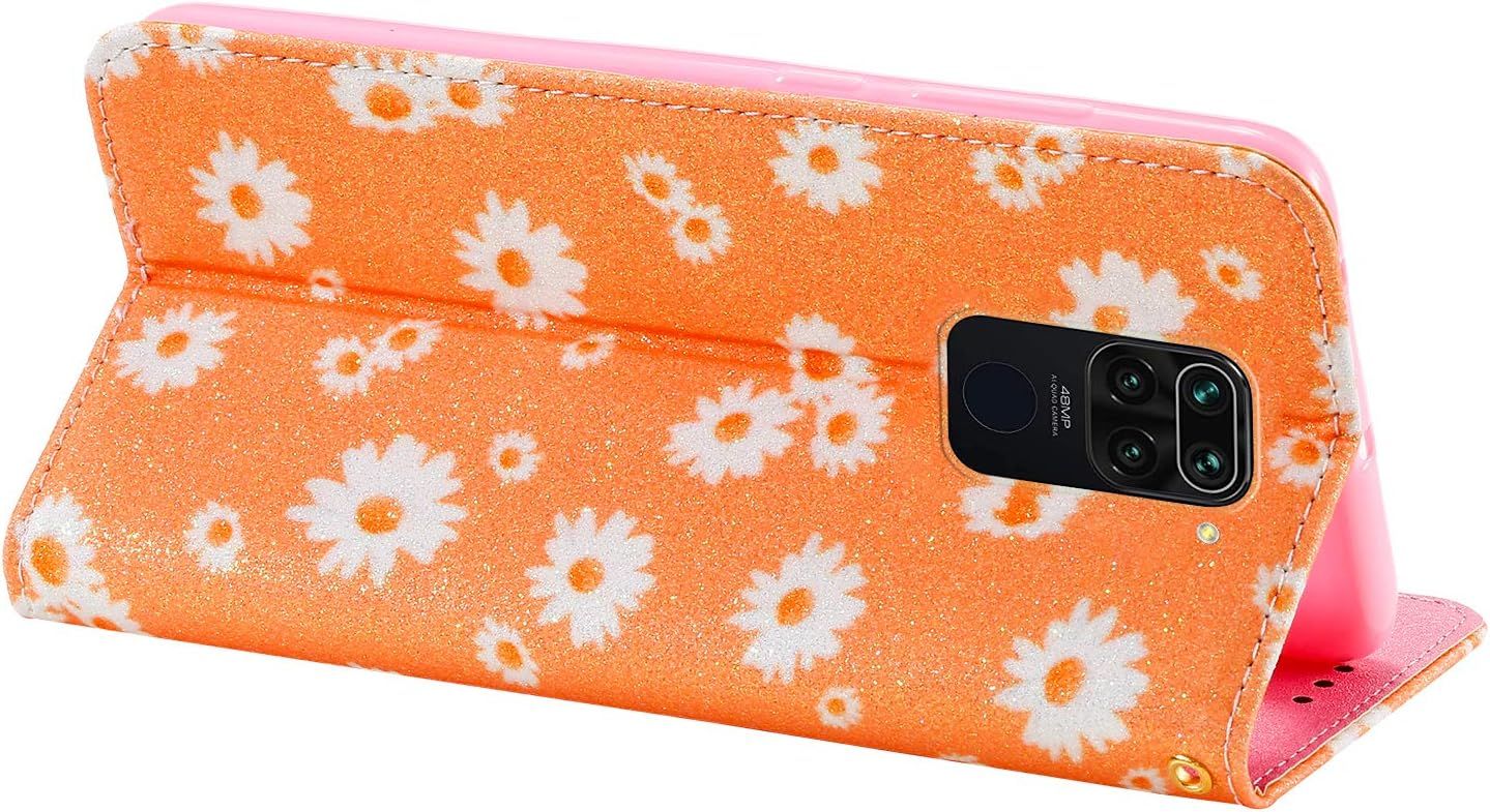 Coque Cuir Pour Xiaomi Redmi Note 9, Fleur De Marguerite Des... - 3