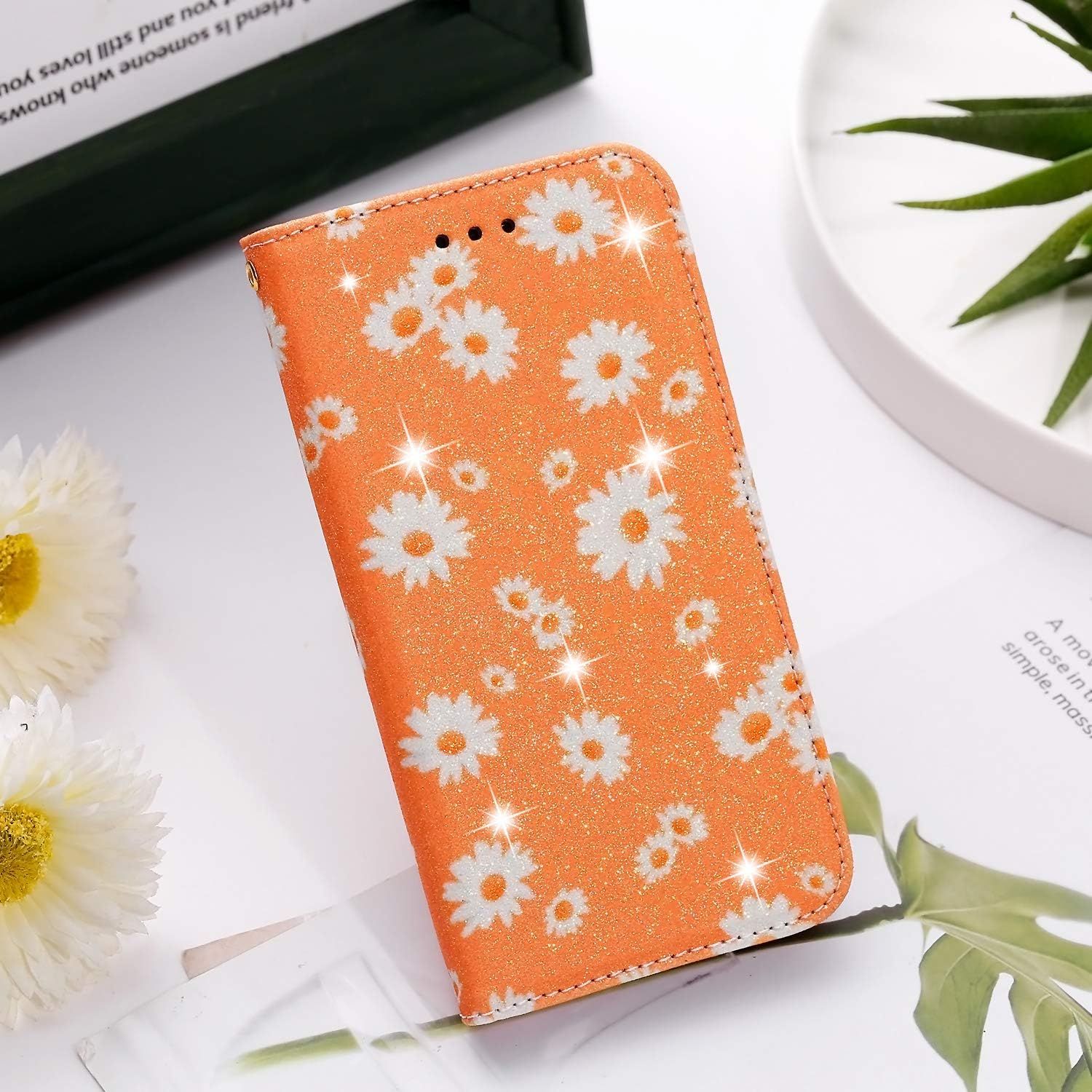 Coque Cuir Pour Xiaomi Redmi Note 9, Fleur De Marguerite Des... - 6