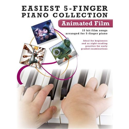 Easiest 5-Finger Piano Collection : Animated Film