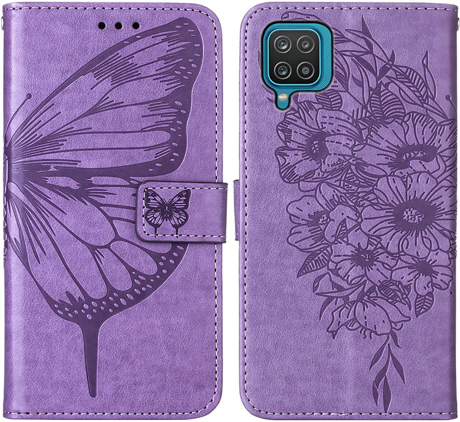 Coque Cuir Pour Samsung Galaxy A12 / M12 Etui A Rabat Motif ...