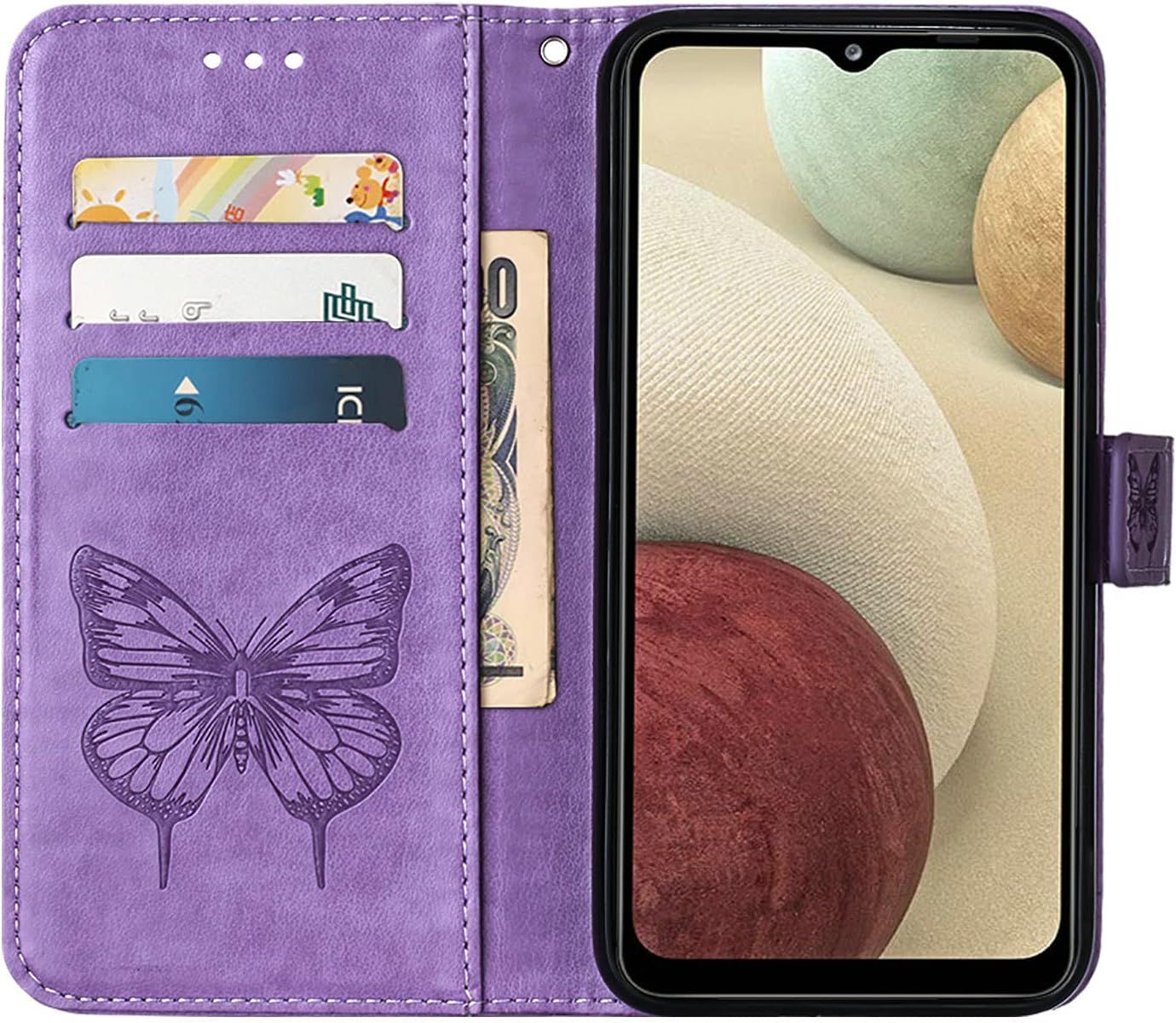 Coque Cuir Pour Samsung Galaxy A12 / M12 Etui A Rabat Motif ... - 3