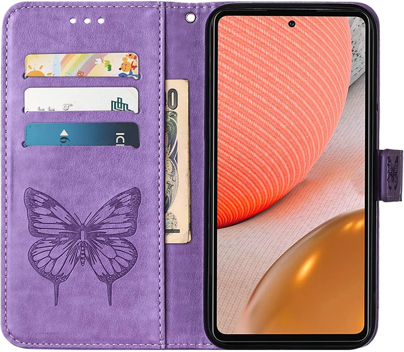 Coque Cuir Pour Samsung Galaxy A72 5g 4g Etui A Rabat Motif ... - 3