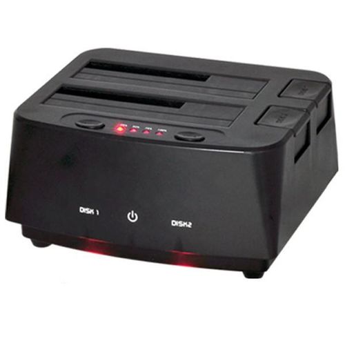 Suza Advance DUAL EASY DOCKING BX-D3002U3 - Contrôleur de stockage avec Sauvegarde par une touche - 2,5 po./3,5 po. partagé - SATA 1.5Gb/s - 150 Mo/s - USB 3.0