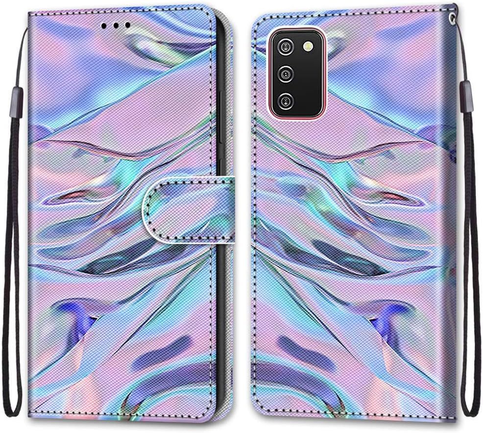Coque Cuir Pour Samsung Galaxy A02s, Mignonne Design Motif D...