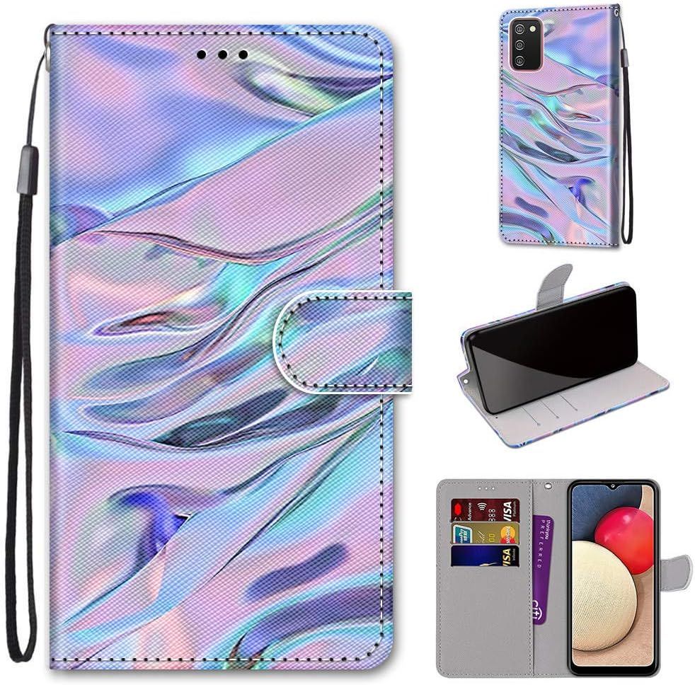 Coque Cuir Pour Samsung Galaxy A02s, Mignonne Design Motif D... - 2