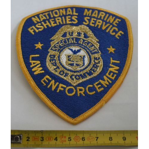 Usa Marine Écusson Patch Fisheries Service / Law Enforcement