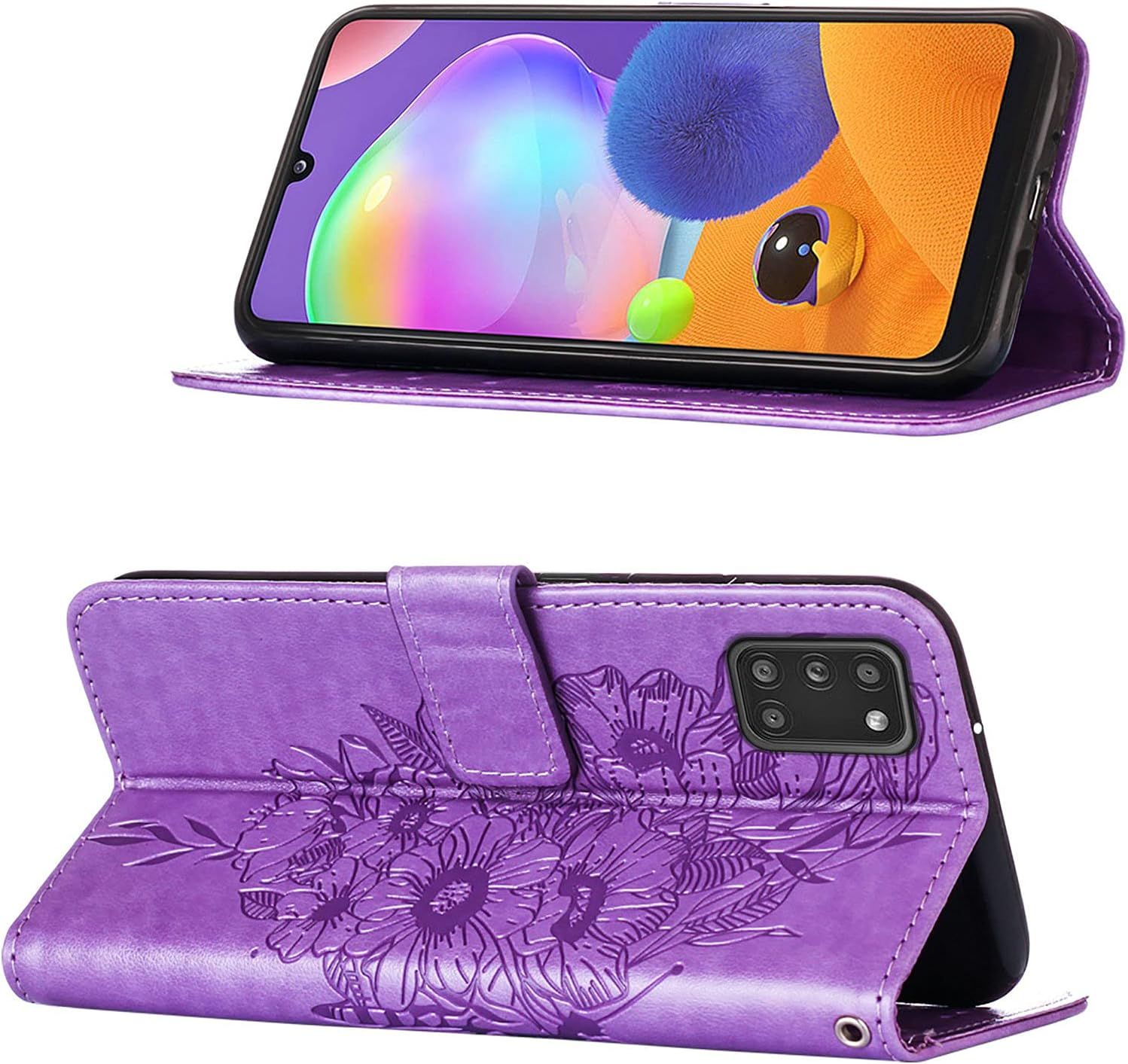Coque Cuir Pour Samsung Galaxy A21s Etui A Rabat Motif Dessi... - 2