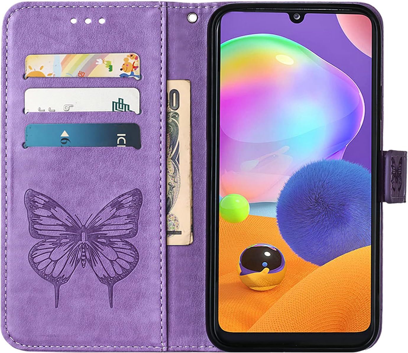 Coque Cuir Pour Samsung Galaxy A21s Etui A Rabat Motif Dessi... - 3