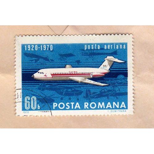 Timbre Posta Romana Roumanie  Posta Aeriana 1920-1970