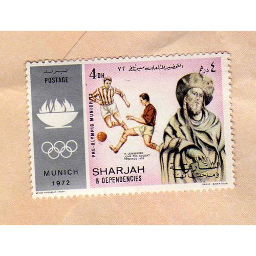 Timbre Sharjah Emirats Arabes Unis Munich 1972