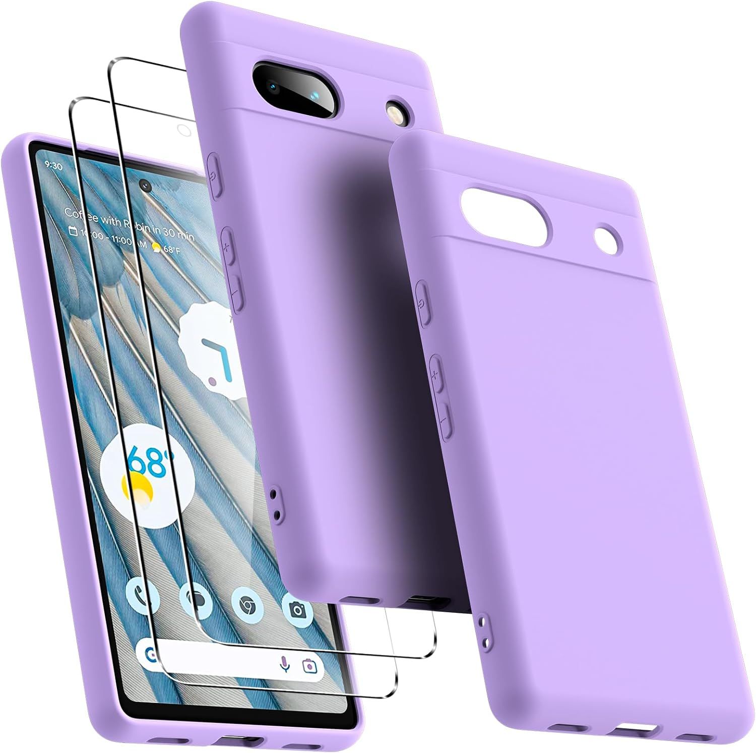 Coque Pour Google Pixel 7a Avec 2 Protecteurs D'ecran En Ver...
