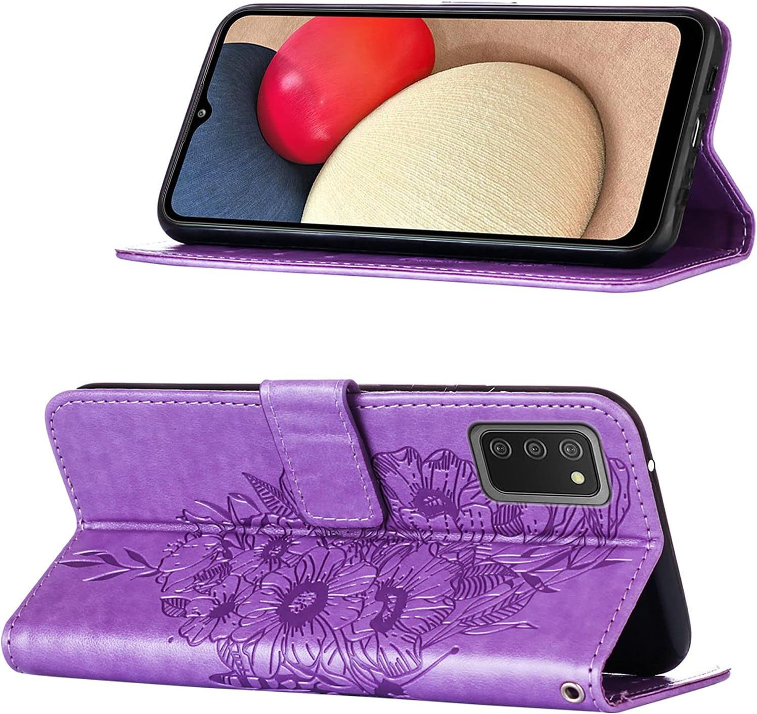 Coque Cuir Pour Samsung Galaxy A02s Etui A Rabat Motif Dessi... - 3