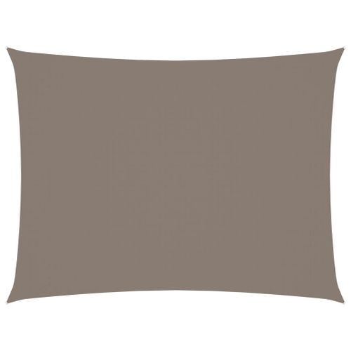 Voile Toile D'ombrage Parasol Tissu Oxford Rectangulaire 2 X 3,5 M Taupe Helloshop26 02_0009606