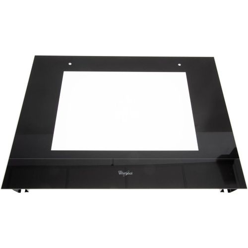 VITRE DE FOUR NOIRE EXTÉRIEURE pour FOUR WHIRLPOOL - 481010397312