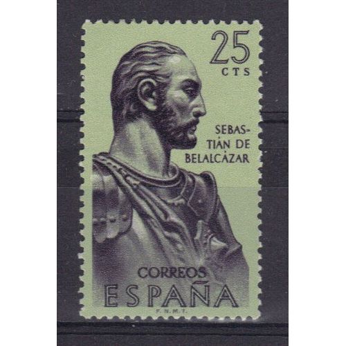 Espagne 1961 : Les Conquérants De L'amérique : Sebastian De Belalcazar - Timbre Neuf *